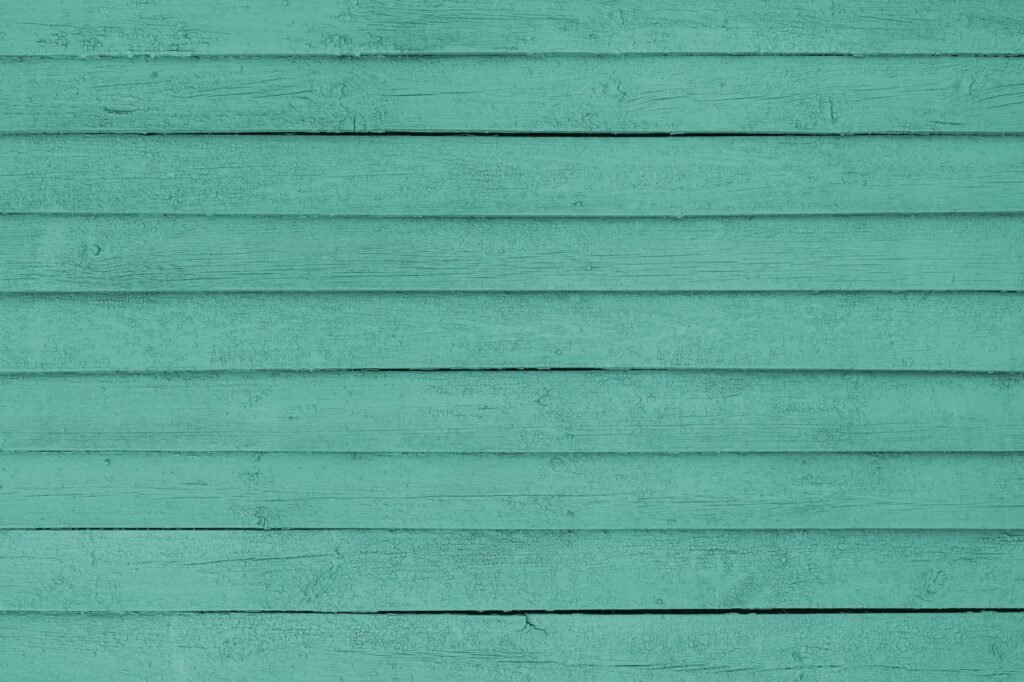 Distressed Cracked Wooden Turquoise Plank Texture Background